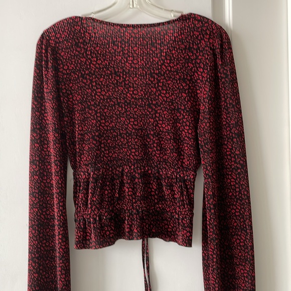 H&M blouse, red, size xs - Picture 3 of 3